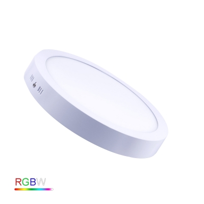 12W SURFACE ROUND RGBW LED PANEL LIGHT 